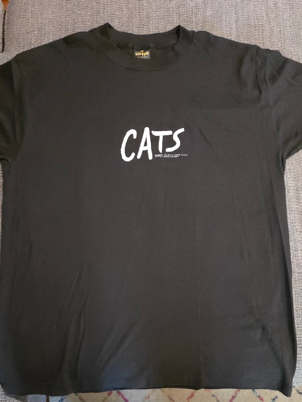 CATS Official VINTAGE Black Graphic Tee Men's XL